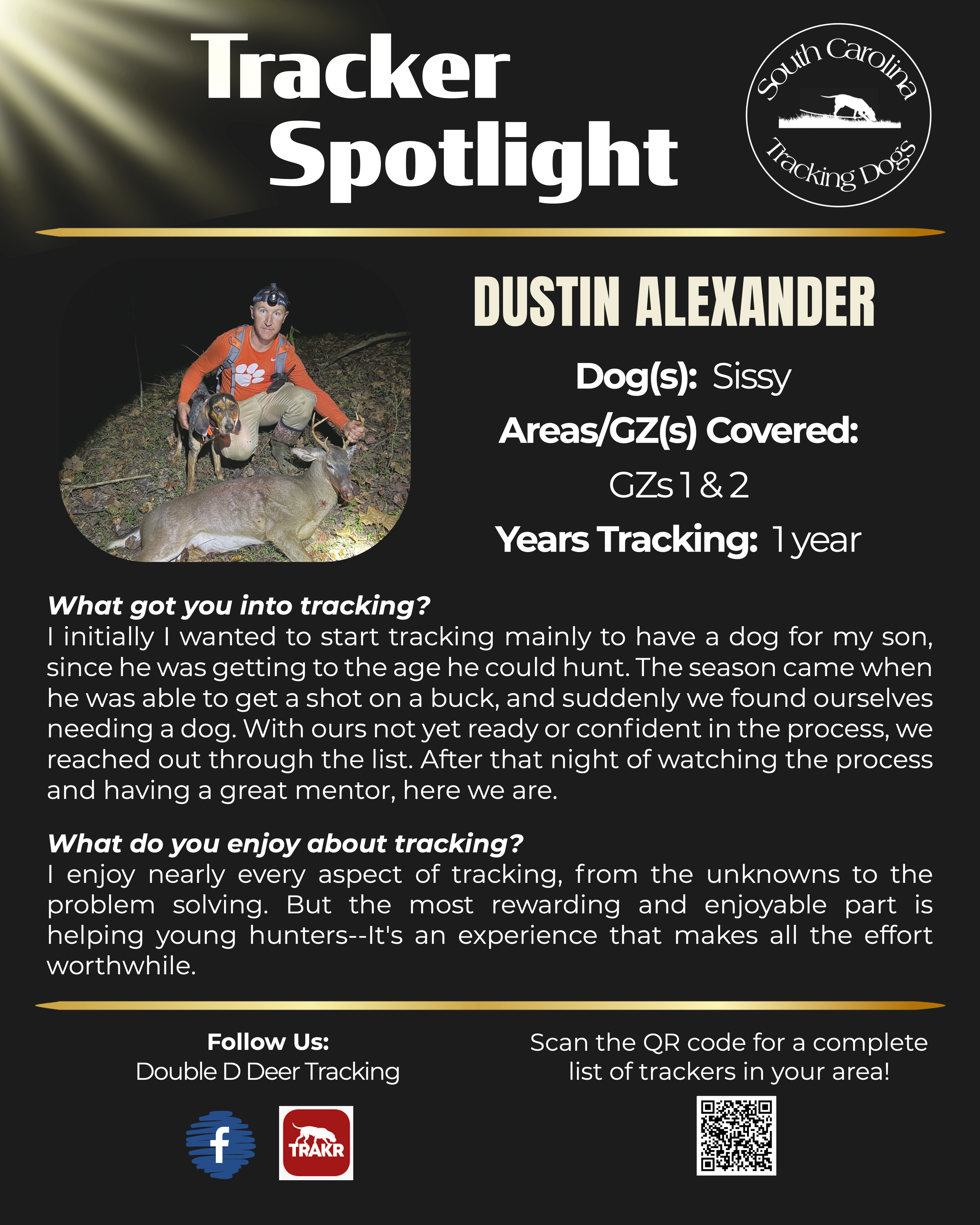 Tracker Spotlight — Dustin Alexander
