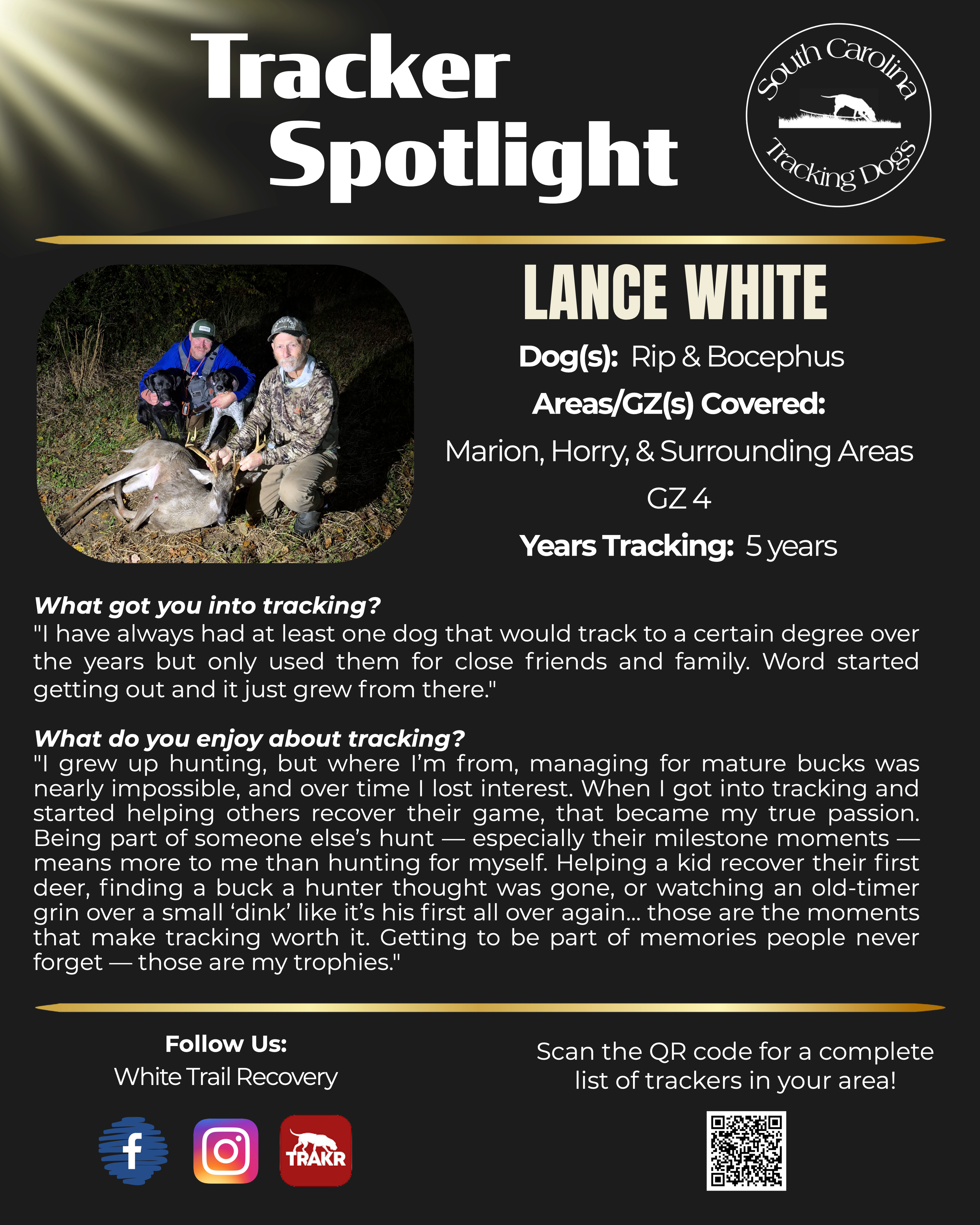 Tracker Spotlight — Lance White