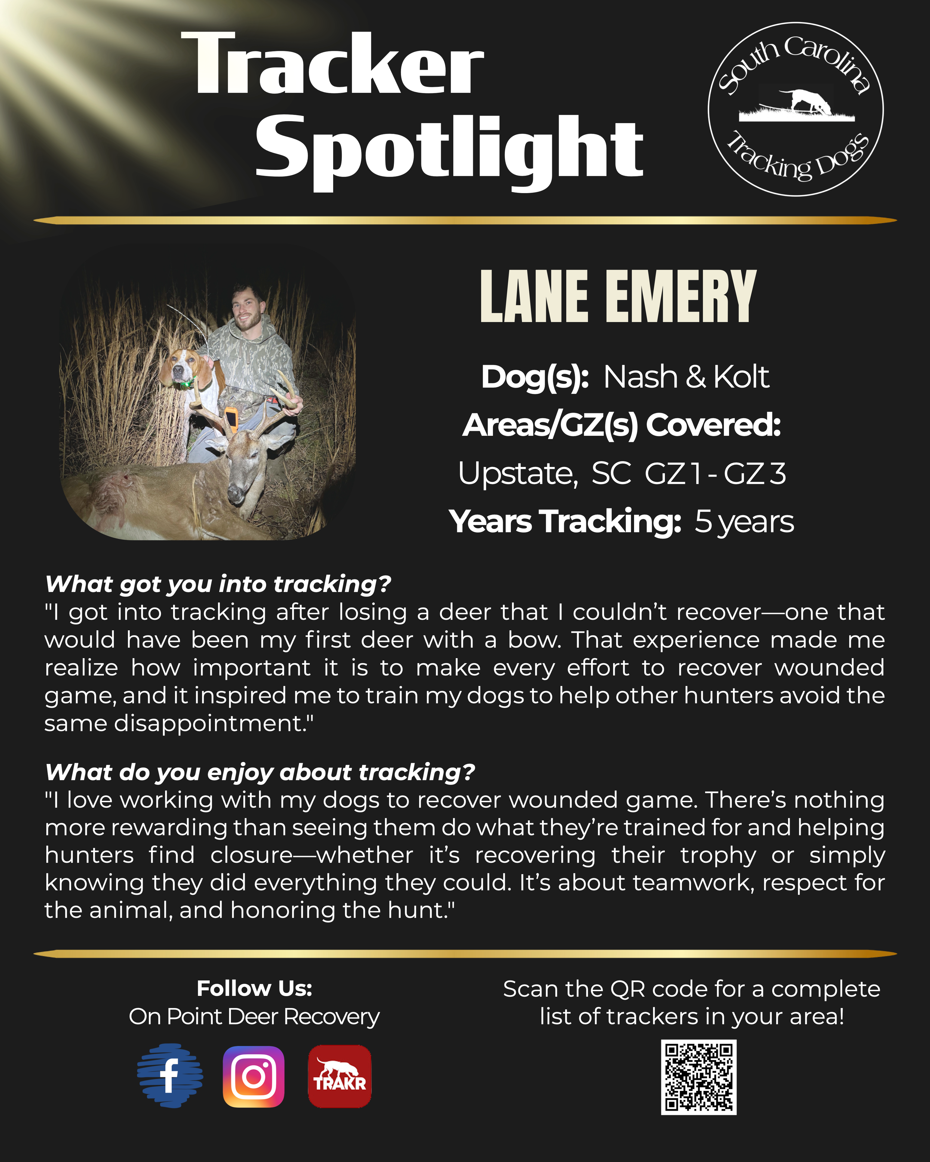 Tracker Spotlight — Lane Emery