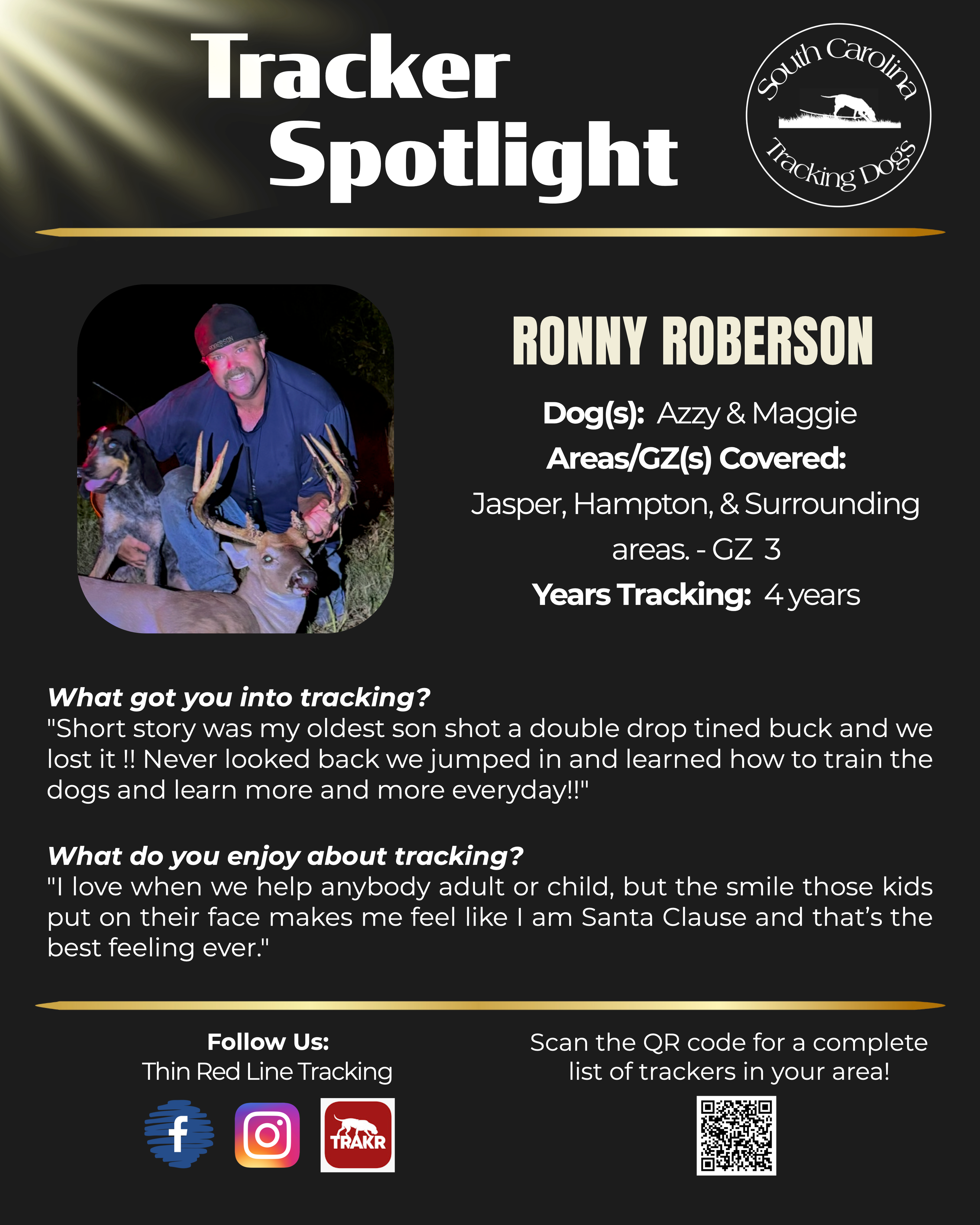 Tracker Spotlight — Ronny Roberson