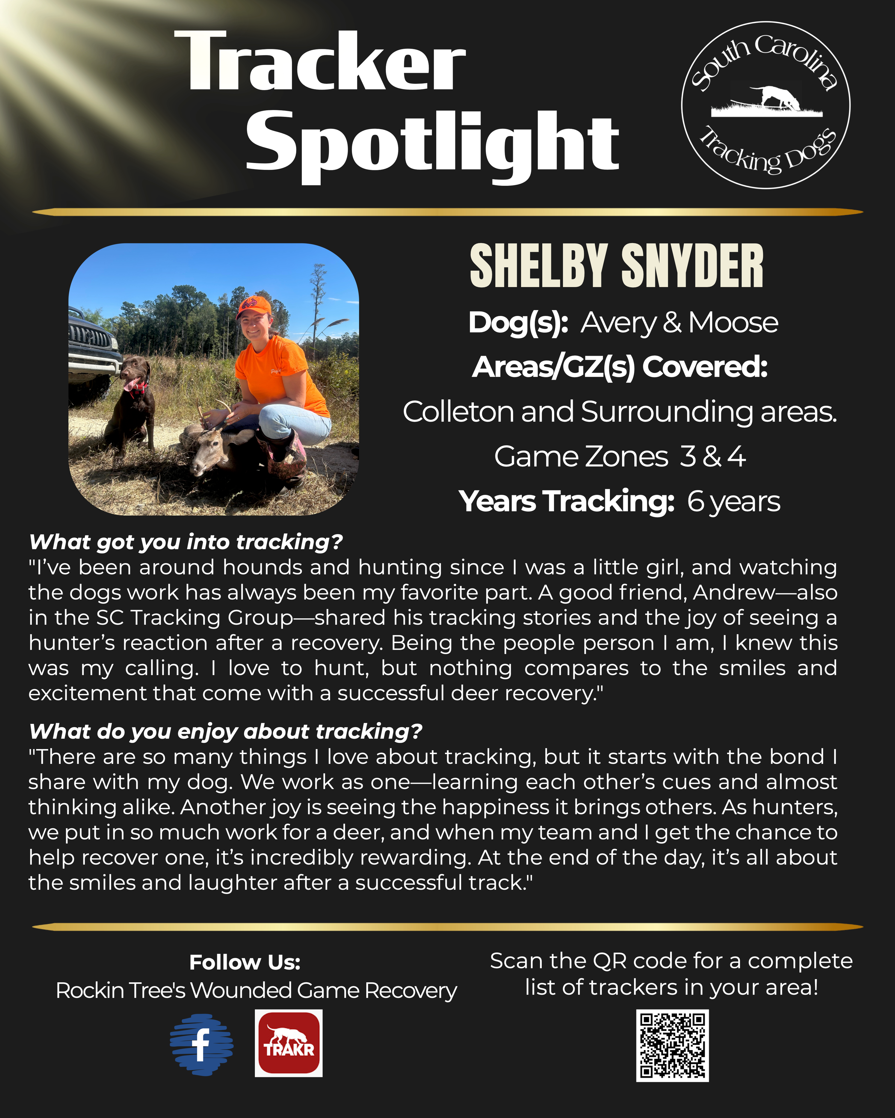Tracker Spotlight — Shelby Snyder