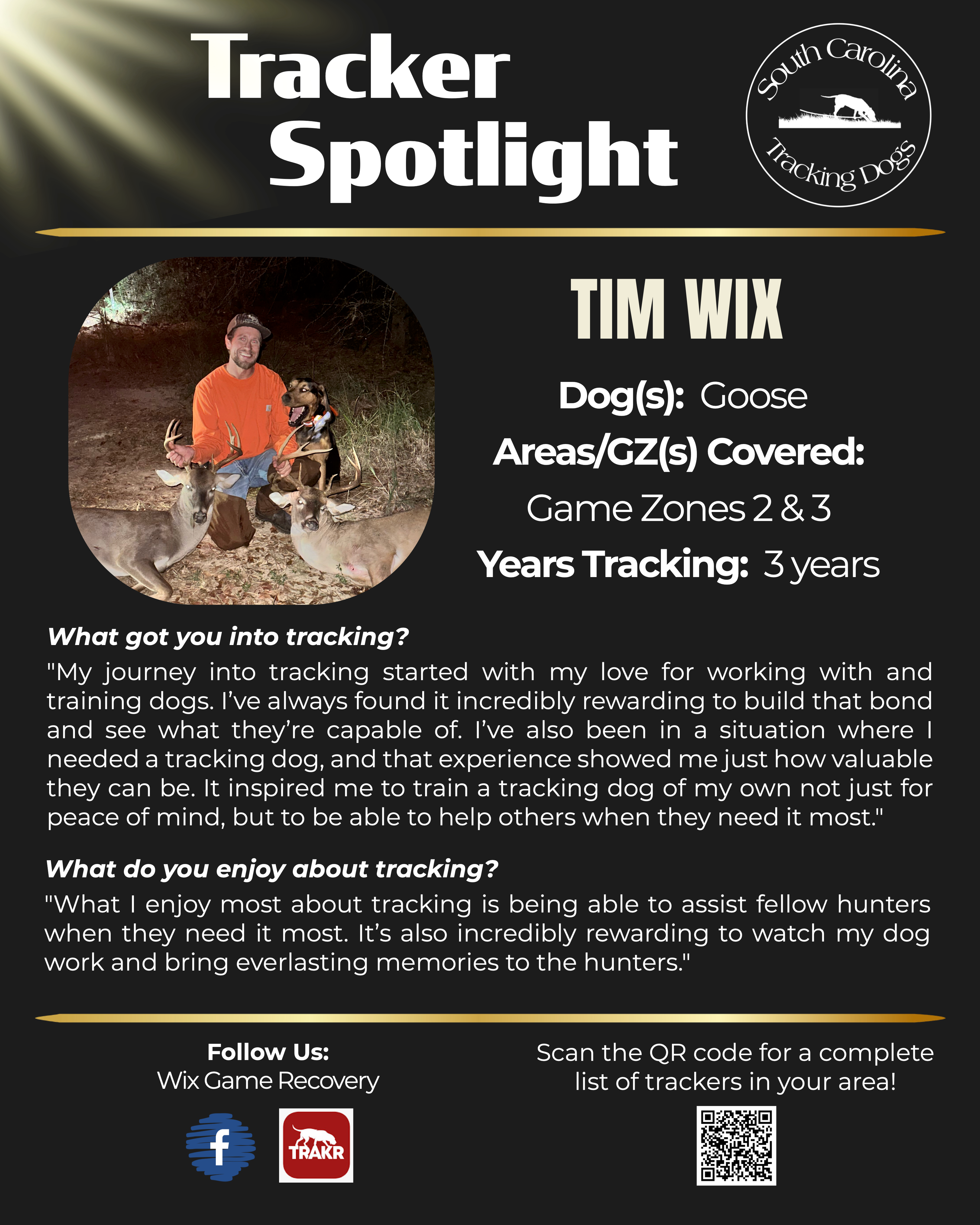 Tracker Spotlight — Tim Wix
